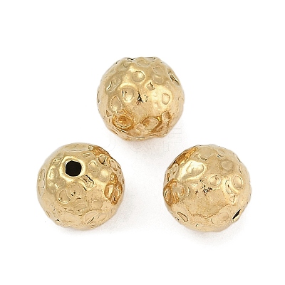 Textured 316 Surgical Stainless Steel Beads STAS-M106-01F-G-1