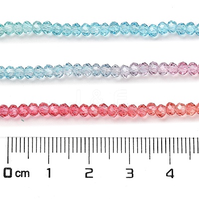 Transparent Painted Glass Beads Strands DGLA-A034-T1mm-A11-1