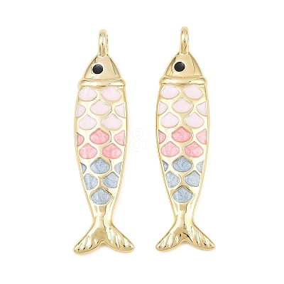 Brass Enamel Pendants KK-CBA3297-05C-G06-1