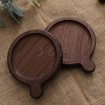 Black Walnut Wood Cup Mats PW23021041694-1