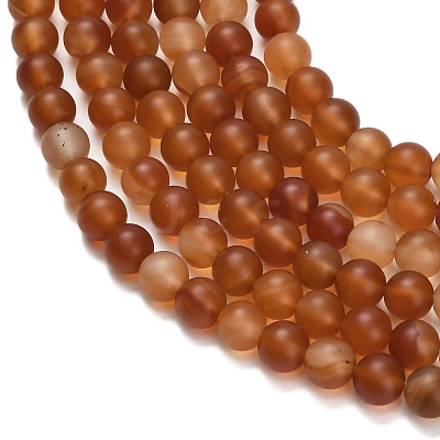 Natural Carnelian Beads Strands G-L642-G01-6mm-1