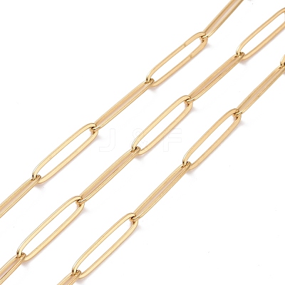 Ion Plating(IP) 304 Stainless Steel Paperclip Chains STAS-E161-01G-1