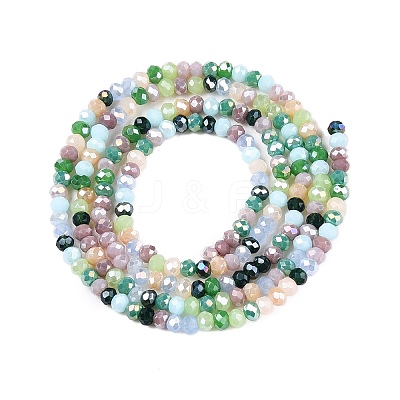 Electroplate Glass Beads Strands GLAA-T023-A16-08-1