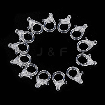 Transparent Plastic Lobster CLaw Clasps KY-H005-A13-1