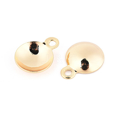 Brass Pendant Cabochon Settings KK-T077-16G-03-1
