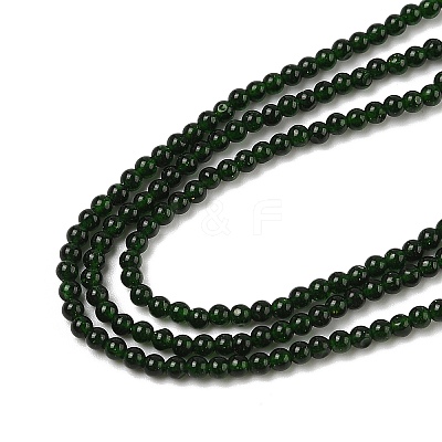 Synthetic Green Goldstone Beads Strands G-RM250104-D2-1