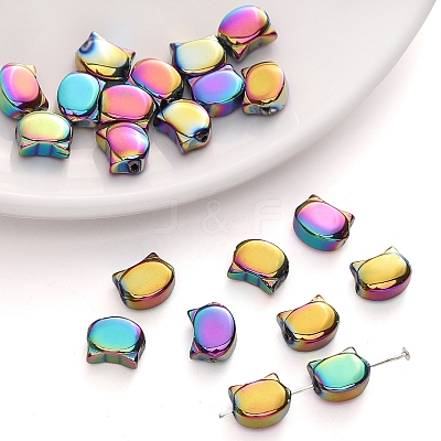 10Pcs Electroplate Glass Beads PW-WG5CD4E-01-1
