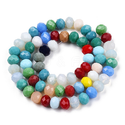 Glass Beads Strands EGLA-T013-03E-1