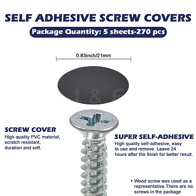5 Sheets PVC Self-Adhesive Stickers DIY-SP0006-19C-1