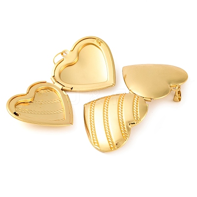 Rack Plating Brass Locket Pendant KK-H486-04G-02-1