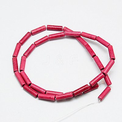 Synthetic Turquoise Beads Strands TURQ-G120-4x13mm-16-1
