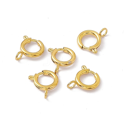 PVD Vacuum Plating 201 Stainless Steel Spring Ring Clasps STAS-J401-LD023-10-1