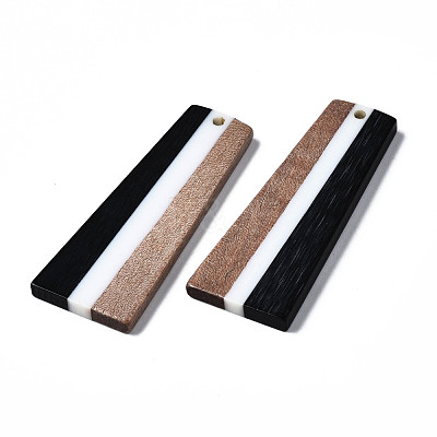 Resin & Walnut Wood Pendants X-RESI-S389-073A-A01-1