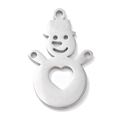 Christmas Theme Anti-Tarnish 304 Stainless Steel Pendants LS-STAS-R003-04P-01-1