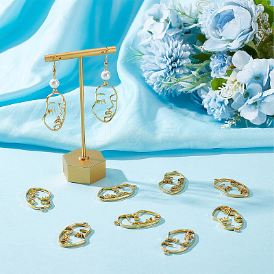 30Pcs Alloy Open Back Bezel Pendants FIND-SC0004-29-1