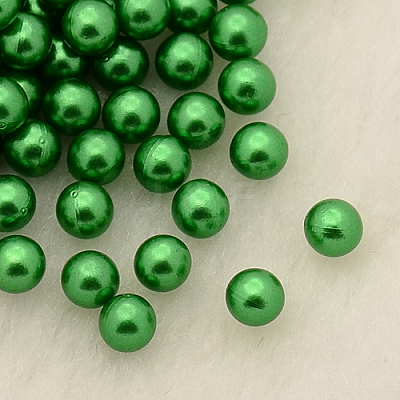 No Hole ABS Plastic Imitation Pearl Round Beads MACR-F033-4mm-11-1