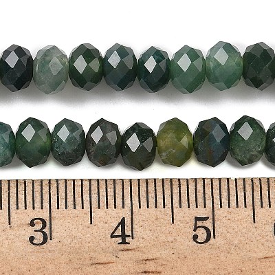 Natural Moss Agate Bead Strands G-D344-A11-1