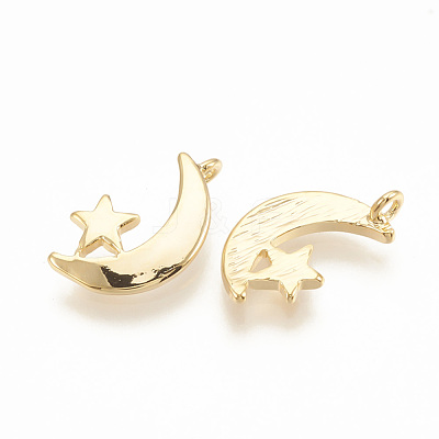 Brass Charms KK-T020-118G-1