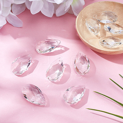 10Pcs Glass Pendants GLAA-ME0001-16C-1