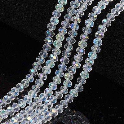 Electroplate Glass Beads Strands EGLA-A044-T4mm-L19-1