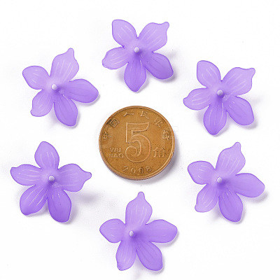 Frosted Acrylic Bead Caps MACR-S371-05A-747-1