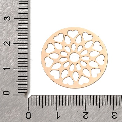 Brass Filigree Pendants KK-C167-01G-1