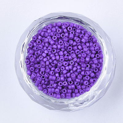 Baking Paint Cylinder Seed Beads SEED-Q036-02A-D08-1