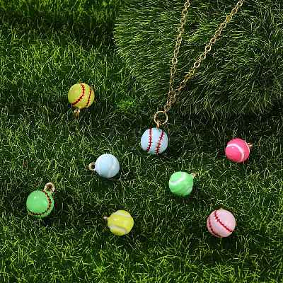 8Pcs 8 Styles Electroplate Alloy Charms FIND-CJ0005-49-1