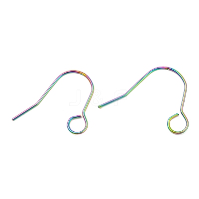 304 Stainless Steel Earring Hooks STAS-B047-31MC-1