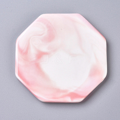 Marble Pattern Porcelain Cup Coasters AJEW-WH0121-51A-1
