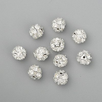 Brass Crystal Rhinestone Beads RSB11C14-1