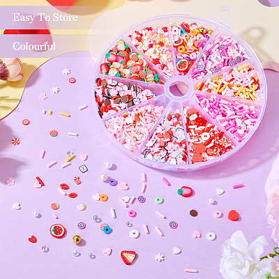 70G 10 Styles Handmade Polymer Clay Sprinkles Mix CLAY-SW0001-03A-1