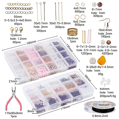DIY Earring Making Kits DIY-YW0004-53-1