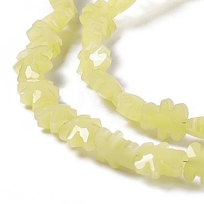Electroplate Glass Beads Strands GLAA-C023-04A-1