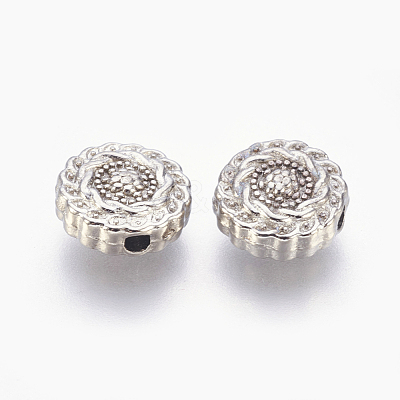 Tibetan Style Alloy Beads X-TIBEB-R022-P-FF-1