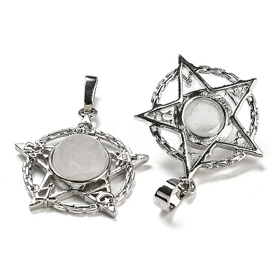 Natural Quartz Crystal Pendants G-P517-01P-06-1
