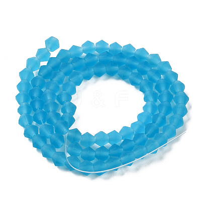 Imitate Austrian Crystal Frosted Glass Beads Strands LS-EGLA-A039-T6mm-MD19-1