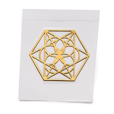 Self Adhesive Brass Stickers DIY-I044-04G-1