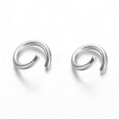 Tarnish Resistant 304 Stainless Steel Open Jump Rings STAS-N015-02-5mm-1