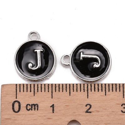 Platinum Plated Alloy Charms X-ENAM-S118-02J-P-1