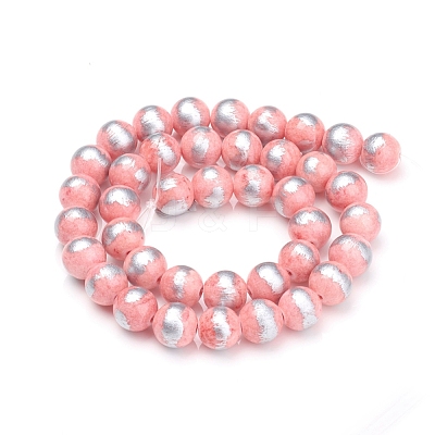 Natural Mashan Jade Beads Strands G-G833-8mm-22-1
