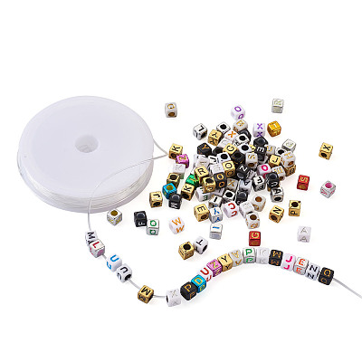 DIY Children's Day Gift Stretch Bracelets Kits DIY-CW0001-02-1