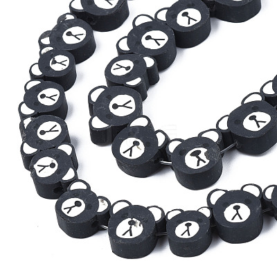 Handmade Polymer Clay Beads Strands X-CLAY-T020-15-1