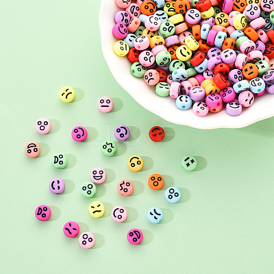 Opaque Acrylic Beads MACR-YW0001-22L-1