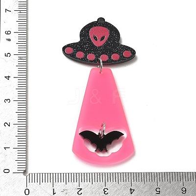 Halloween Opaque Acrylic Big Pendants AC-CBACFA6-02P-1