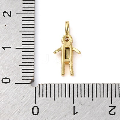 Brass Micro Pave Cubic Zirconia Pendants ZIRC-I356-17G-A12-1