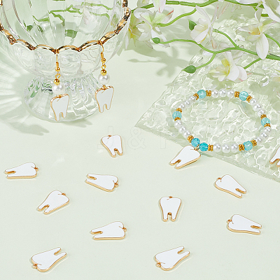 60Pcs Alloy Enamel Pendants ENAM-SC0008-03-1