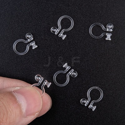 Plastic Clip-on Earring Findings KY-P007-F01-1