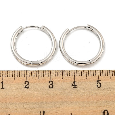 Brass Hoop Earrings EJEW-L211-08F-P-1