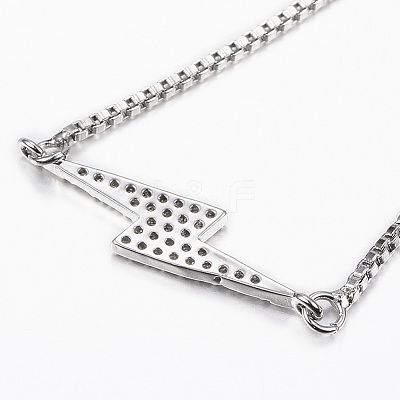 Adjustable Brass Micro Pave Cubic Zirconia Flash Slider Bracelets BJEW-E317-38P-1